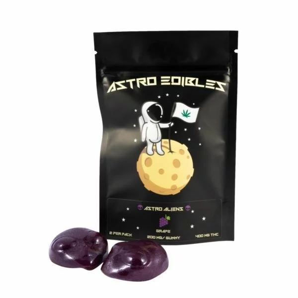 Astro Edibles Aliens Gummies High Dosage Grape 400mg