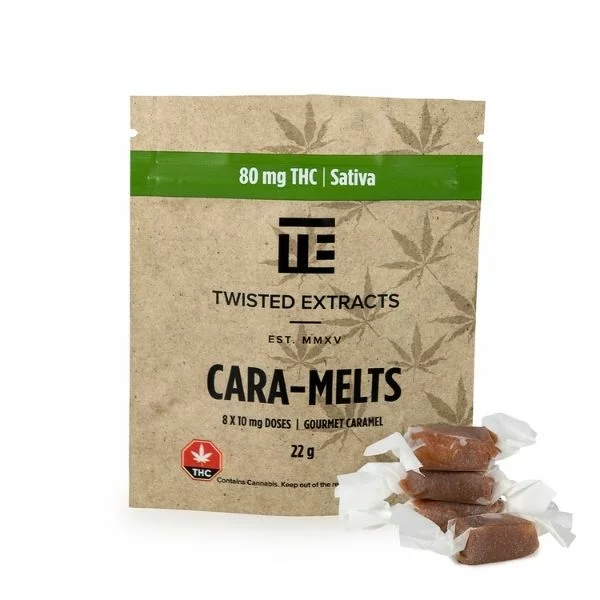 Twisted Extracts Sativa Cara-Melts 80mg THC