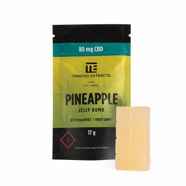 Twisted Extracts Pineapple Jelly Bomb 80mg CBD