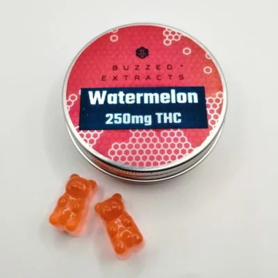 Buzzed Extracts Gummies Watermelon 250mg THC